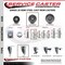 Service Caster 4 Inch Semi Steel 12 Inch Threaded Stem Caster Set 2 Brakes SCC SCC-TS20S415-SSR-121315-2-PLB-2 - alternate 4